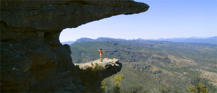 Hiker in the Grampians