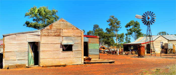 Deserted town in the Australian hinterland