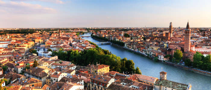 View of the city of Verona